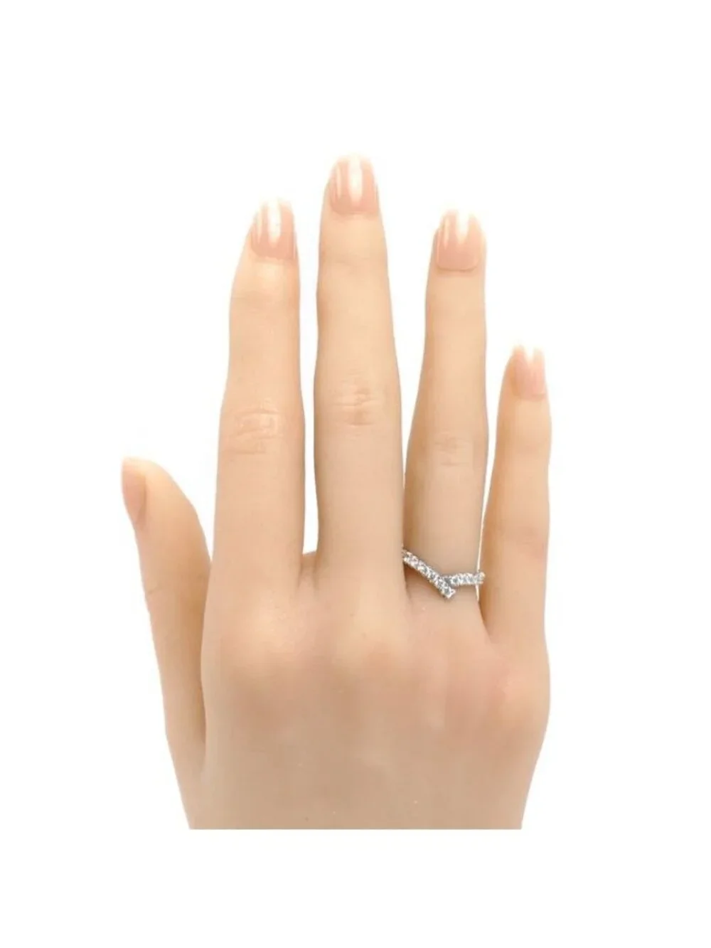 Harry Winston Platinum Ribbon Band Ring Diamond